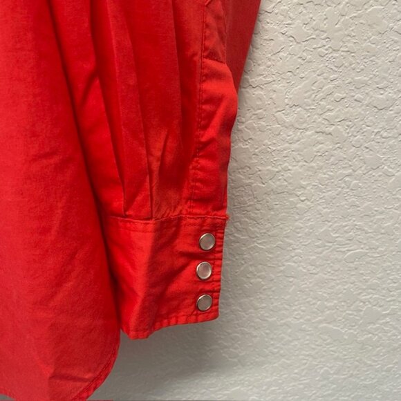 Vintage High Noon Western Shirt-Pearl Snap RED Men's Medium - Picture 6 of 9